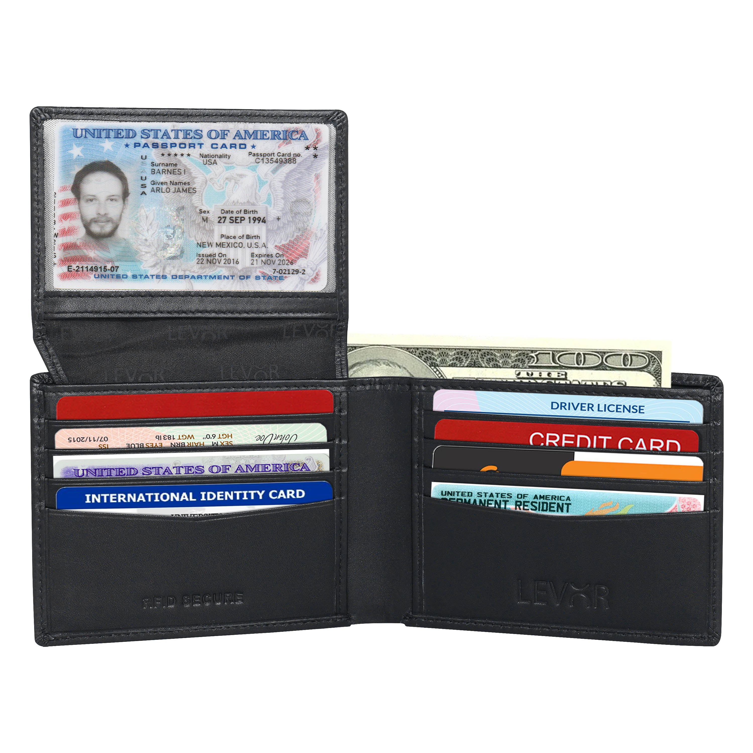 Premium Black Leather Wallet for Men