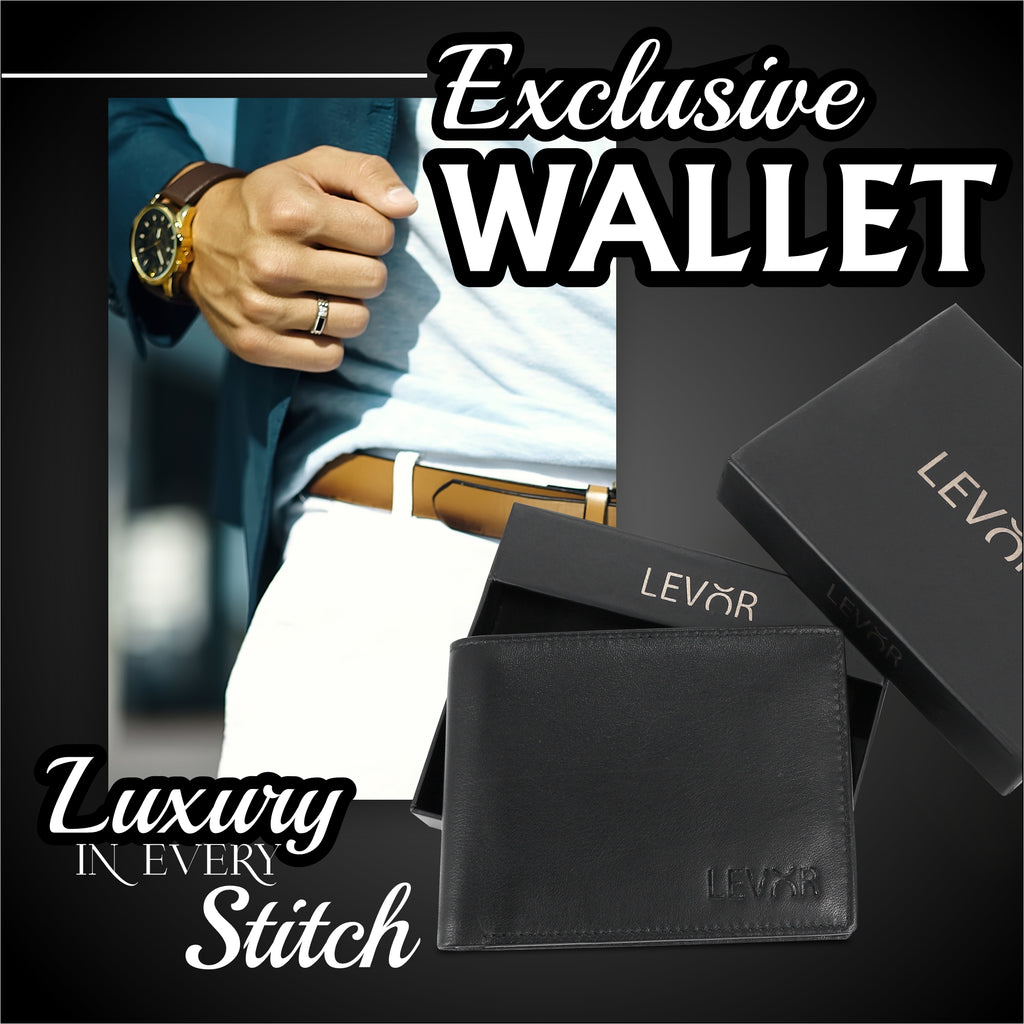 Premium Black Leather Wallet for Men